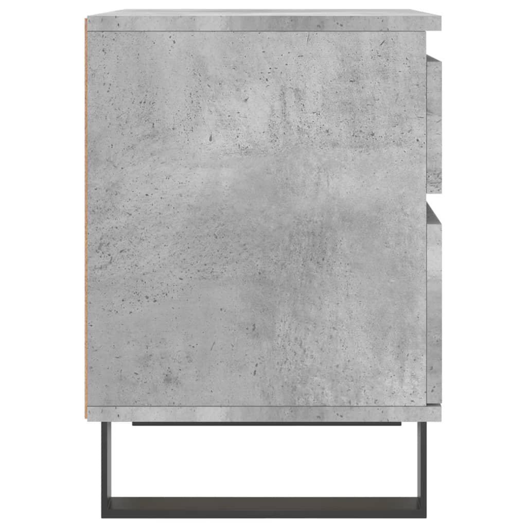 Berkfield Bedside Cabinet Concrete Grey 40x35x50 cm Engineered Wood
