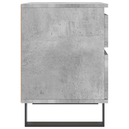 Berkfield Bedside Cabinet Concrete Grey 40x35x50 cm Engineered Wood