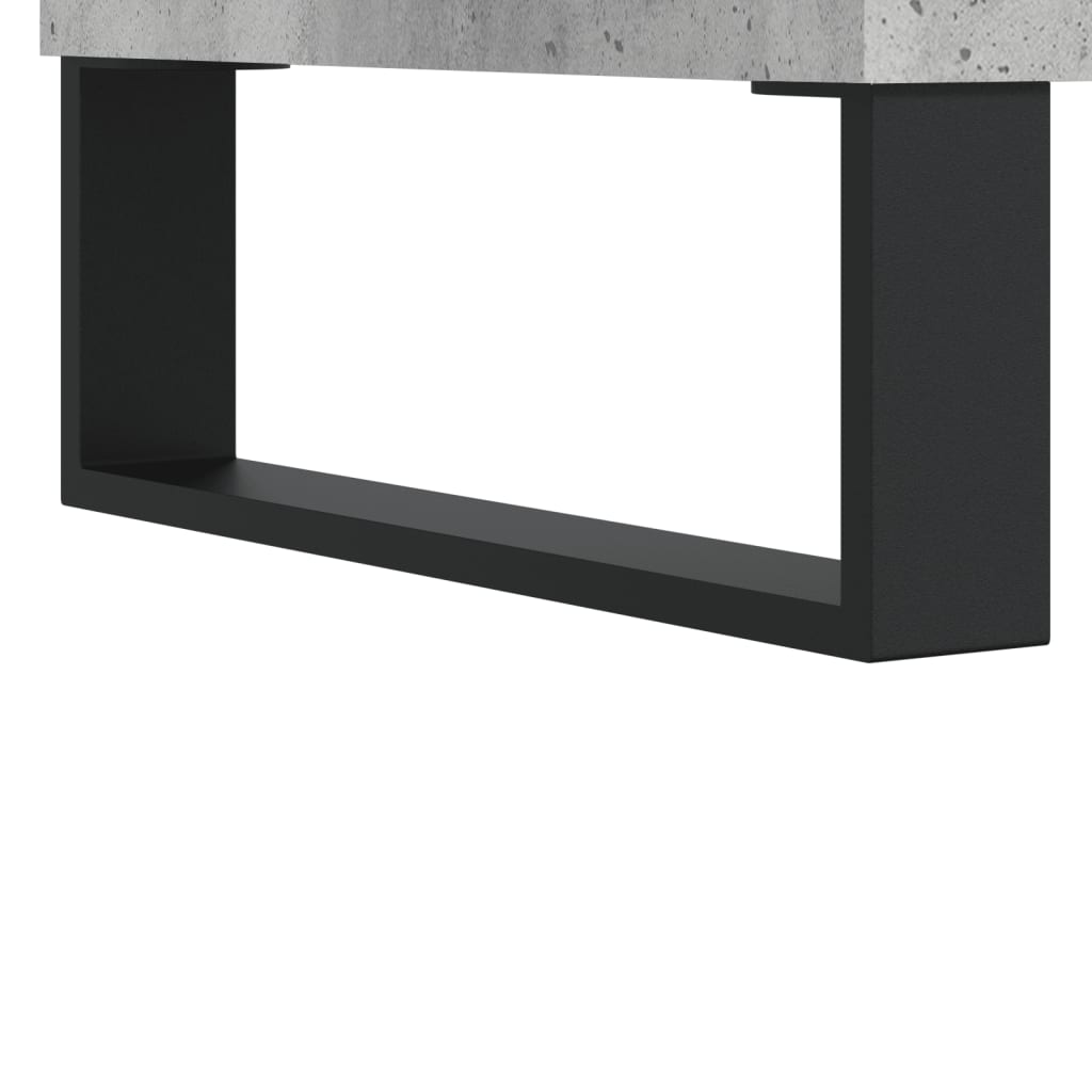Berkfield Bedside Cabinet Concrete Grey 40x35x50 cm Engineered Wood
