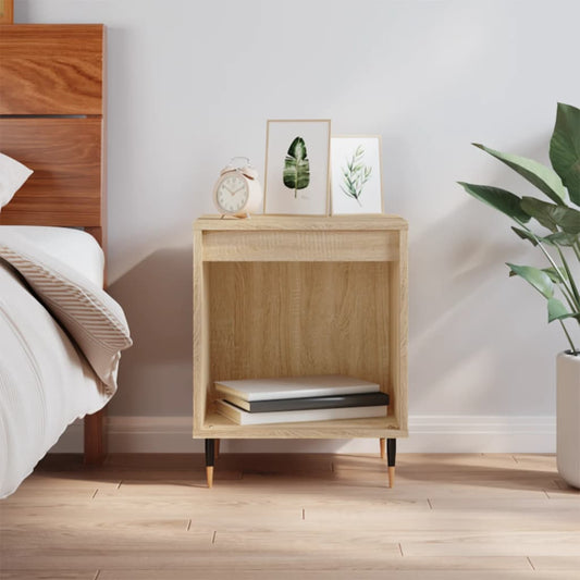Berkfield Bedside Cabinet Sonoma Oak 40x35x50 cm Engineered Wood