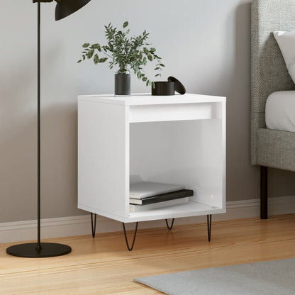 Berkfield Bedside Cabinet High Gloss White 40x35x50 cm Engineered Wood