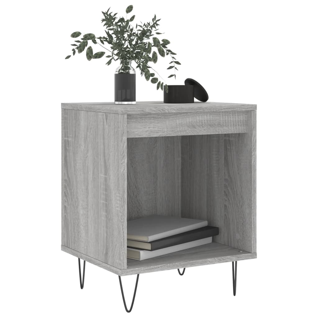 Berkfield Bedside Cabinets 2 pcs Grey Sonoma 40x35x50 cm Engineered Wood