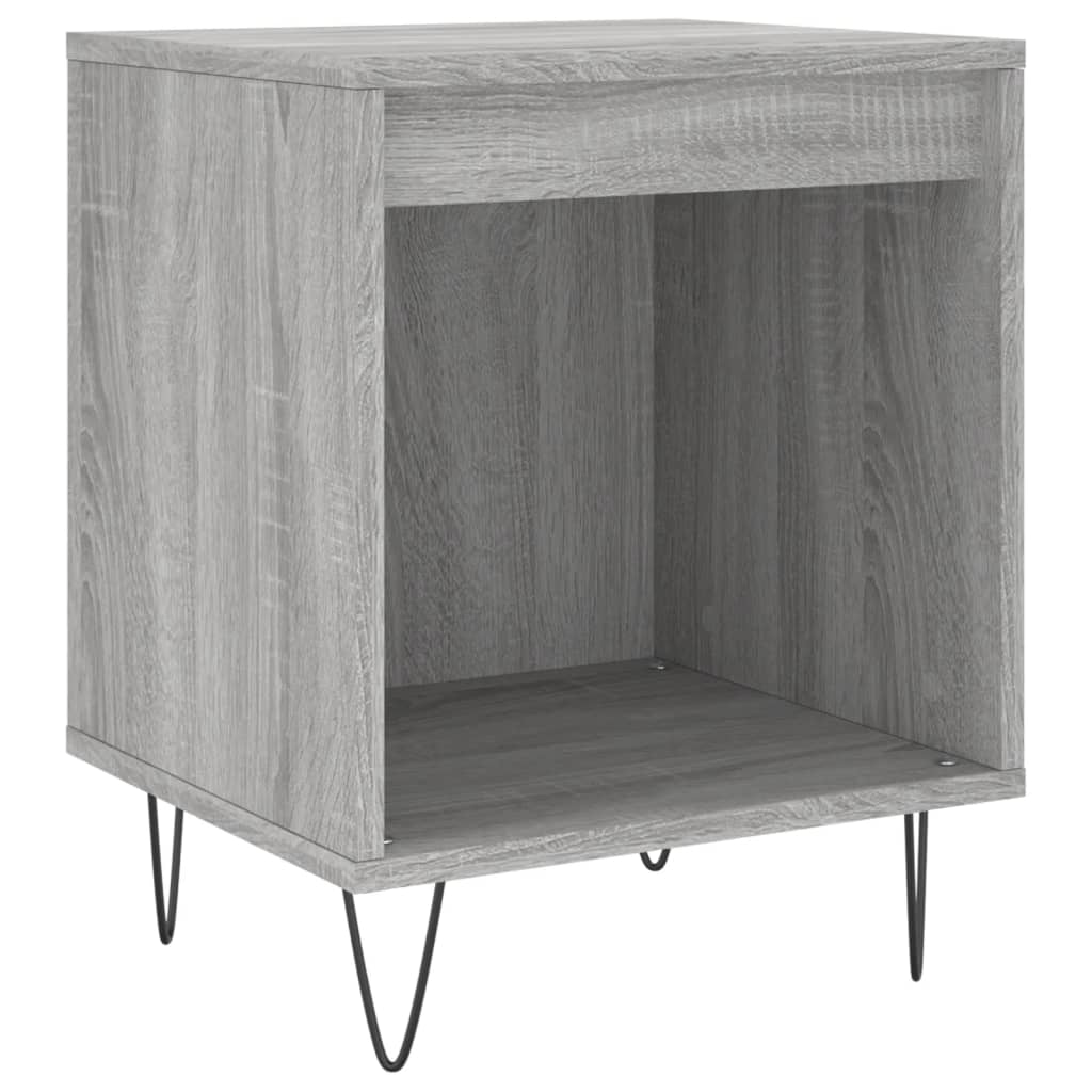 Berkfield Bedside Cabinets 2 pcs Grey Sonoma 40x35x50 cm Engineered Wood