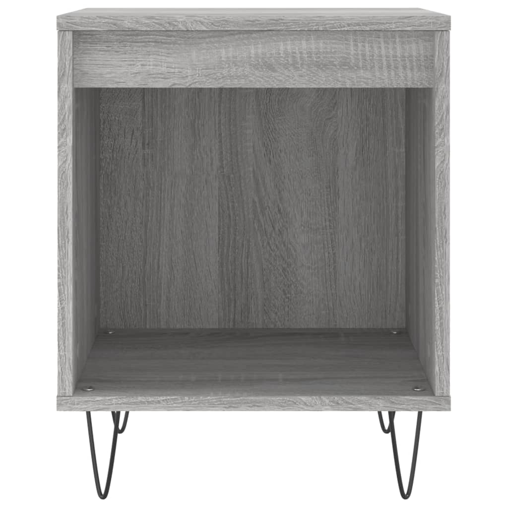 Berkfield Bedside Cabinets 2 pcs Grey Sonoma 40x35x50 cm Engineered Wood