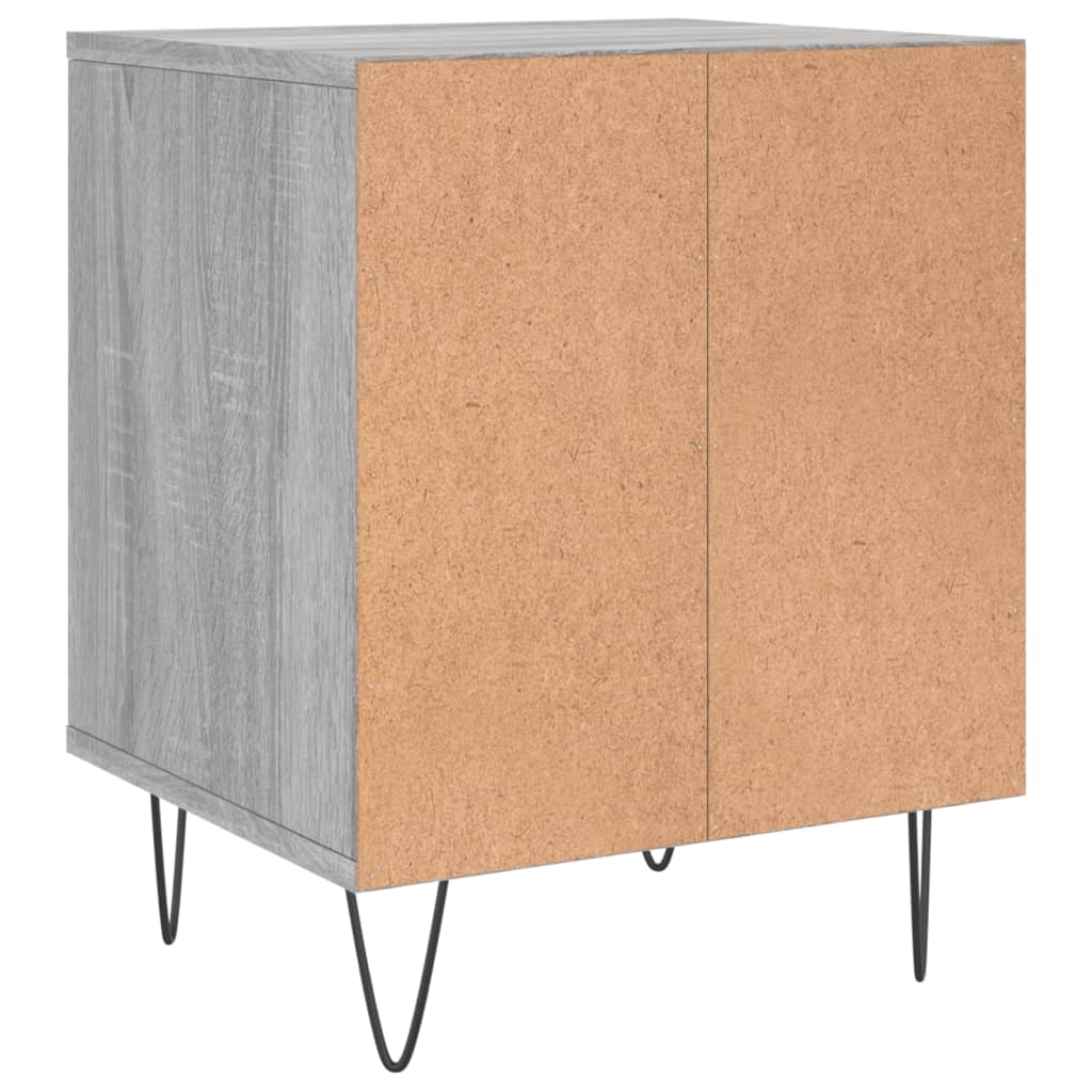 Berkfield Bedside Cabinets 2 pcs Grey Sonoma 40x35x50 cm Engineered Wood