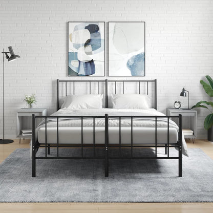 Berkfield Bedside Cabinets 2 pcs Grey Sonoma 40x35x50 cm Engineered Wood