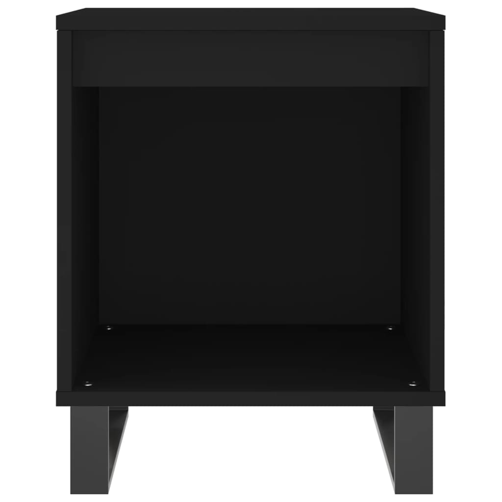 Berkfield Bedside Cabinet Black 40x35x50 cm Engineered Wood