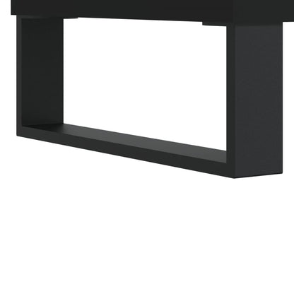 Berkfield Bedside Cabinet Black 40x35x50 cm Engineered Wood