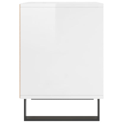 Berkfield Bedside Cabinet High Gloss White 40x35x50 cm Engineered Wood