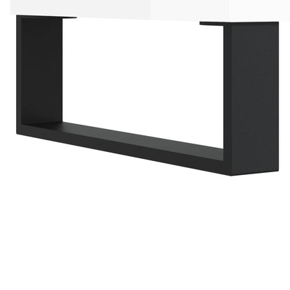 Berkfield Bedside Cabinet High Gloss White 40x35x50 cm Engineered Wood