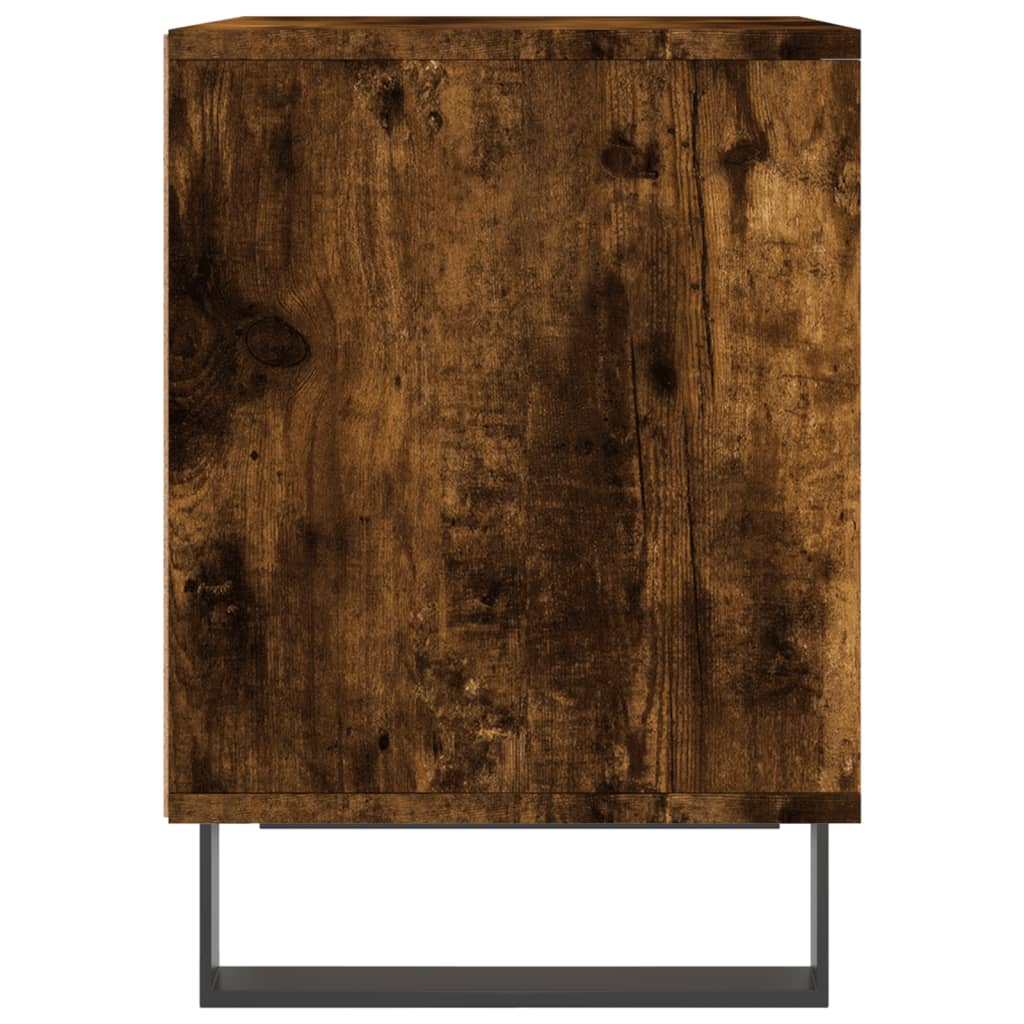 Berkfield Bedside Cabinets 2 pcs Smoked Oak 40x35x50 cm Engineered Wood