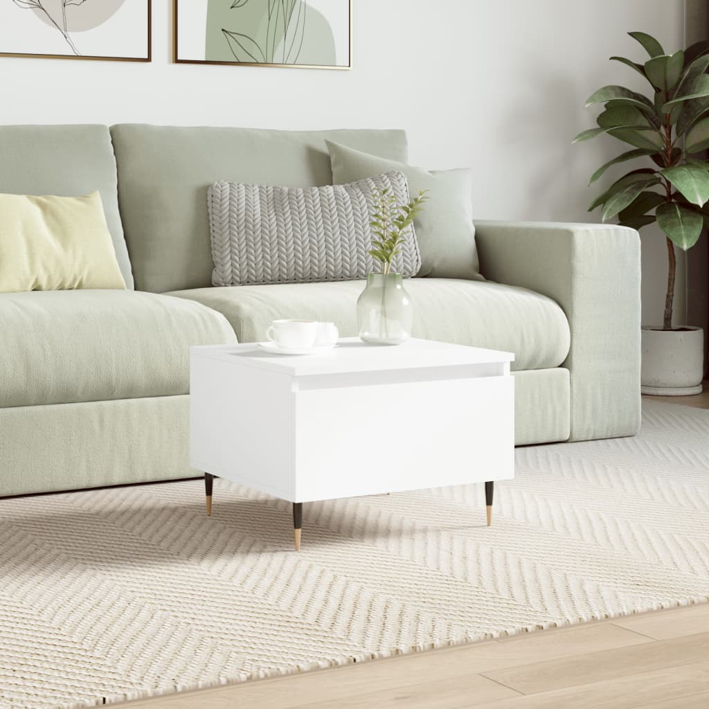 Berkfield Coffee Table White 50x46x35 cm Engineered Wood
