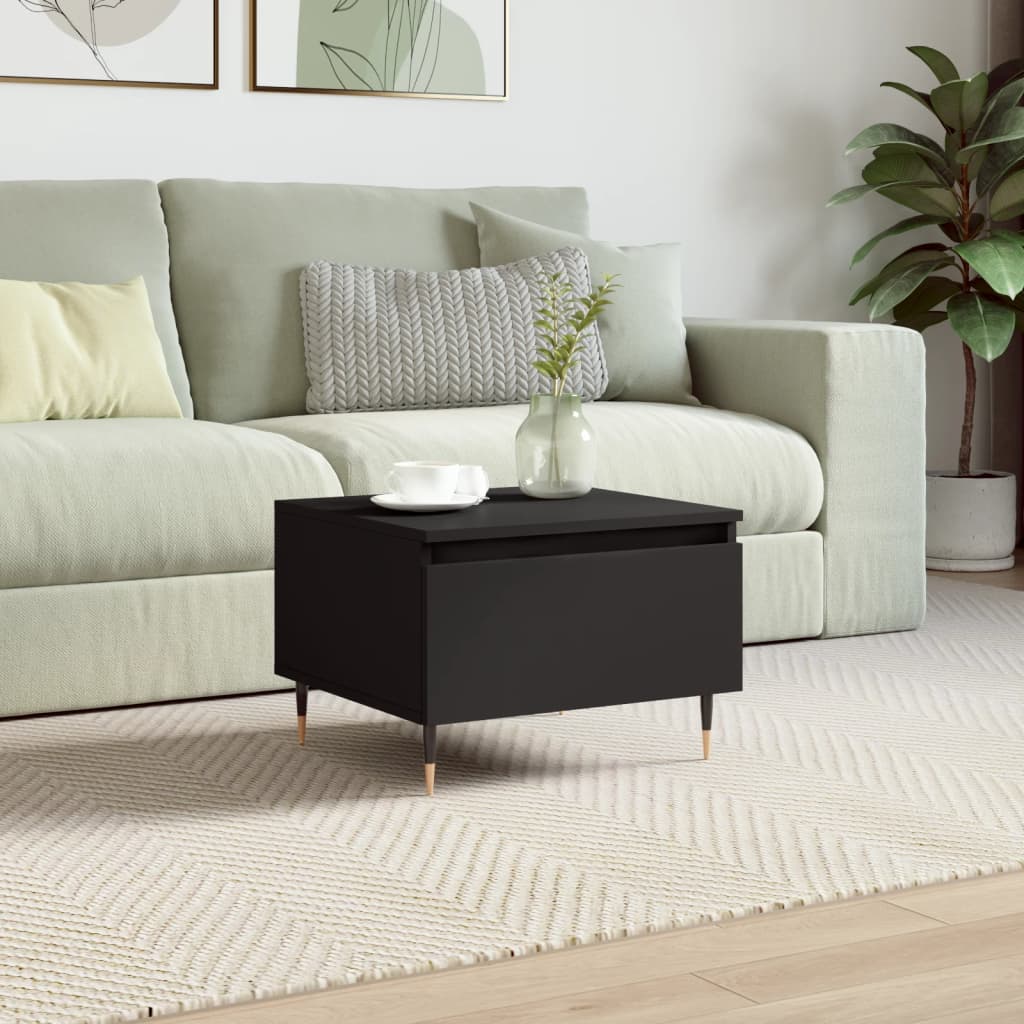 Berkfield Coffee Table Black 50x46x35 cm Engineered Wood
