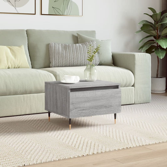 Berkfield Coffee Table Grey Sonoma 50x46x35 cm Engineered Wood
