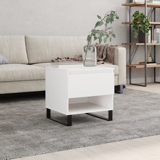 Berkfield Coffee Table White 50x46x50 cm Engineered Wood
