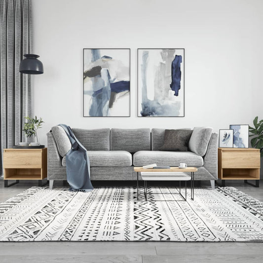 Berkfield Coffee Tables 2 pcs Sonoma Oak 50x46x50 cm Engineered Wood