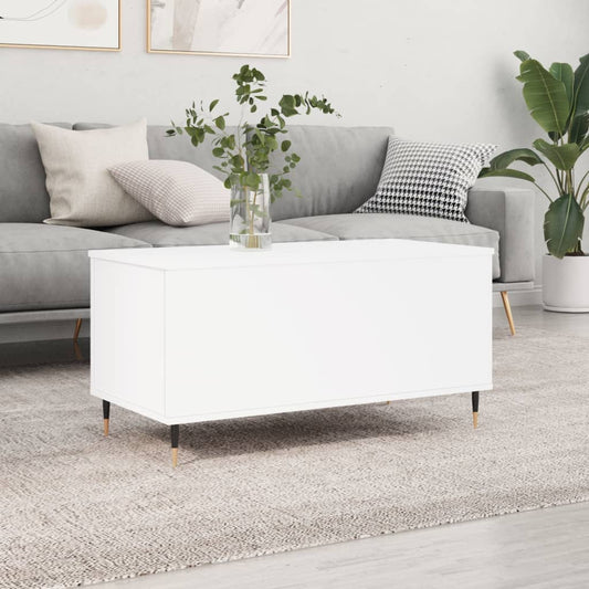 Berkfield Coffee Table White 90x44.5x45 cm Engineered Wood
