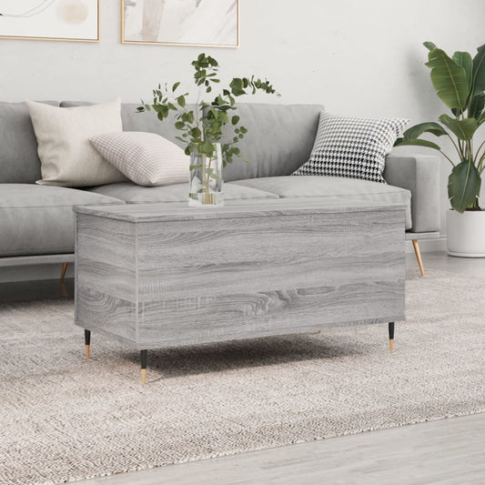 Berkfield Coffee Table Grey Sonoma 90x44.5x45 cm Engineered Wood