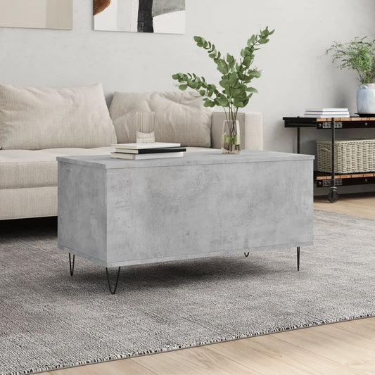 Berkfield Coffee Table Concrete Grey 90x44.5x45 cm Engineered Wood