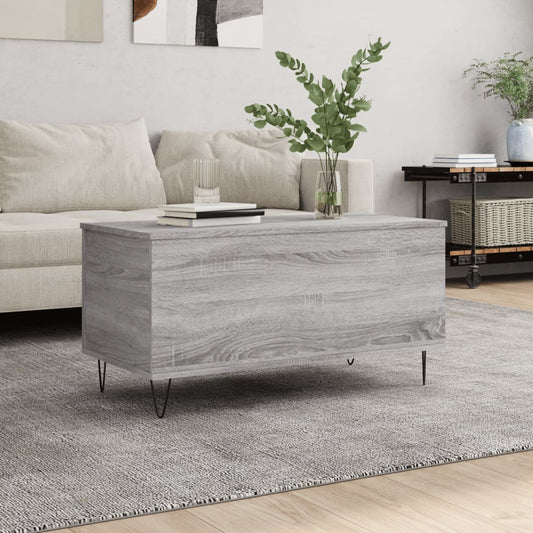 Berkfield Coffee Table Grey Sonoma 90x44.5x45 cm Engineered Wood