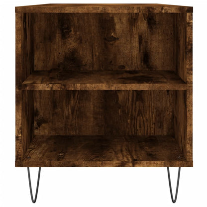 Berkfield Coffee Table Smoked Oak 102x44.5x50 cm Engineered Wood