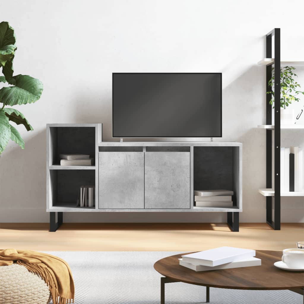 Berkfield TV Cabinet Concrete Grey 100x35x55 cm Engineered Wood