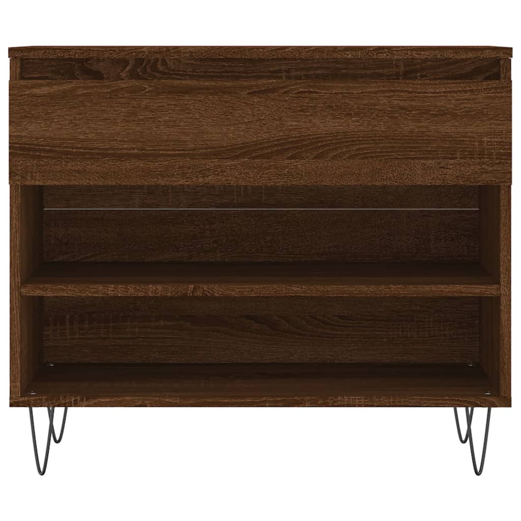 Berkfield Shoe Cabinet Brown Oak 70x36x60 cm Engineered Wood