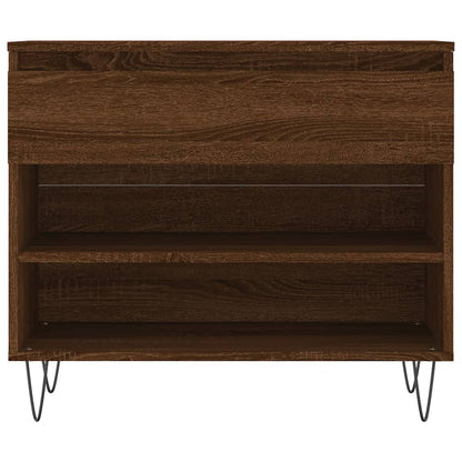 Berkfield Shoe Cabinet Brown Oak 70x36x60 cm Engineered Wood