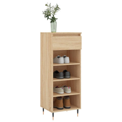 Berkfield Shoe Cabinet Sonoma Oak 40x36x105 cm Engineered Wood
