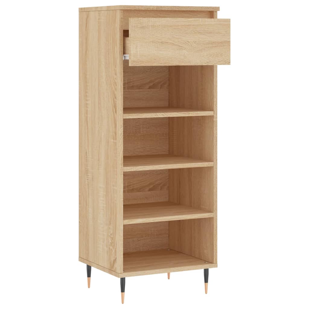 Berkfield Shoe Cabinet Sonoma Oak 40x36x105 cm Engineered Wood