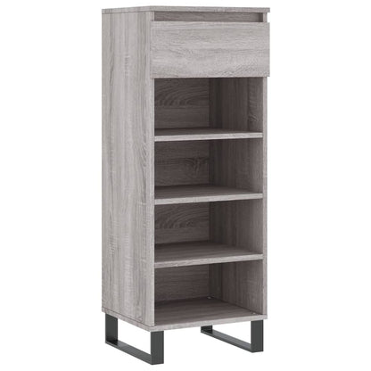 Berkfield Shoe Cabinet Grey Sonoma 40x36x105 cm Engineered Wood