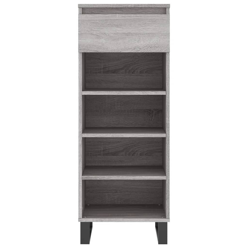 Berkfield Shoe Cabinet Grey Sonoma 40x36x105 cm Engineered Wood