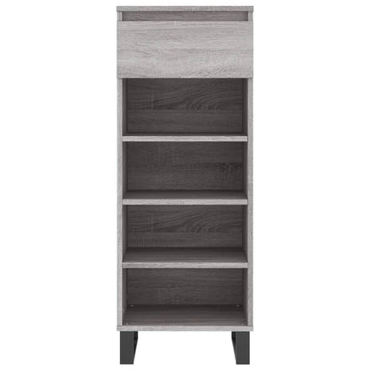 Berkfield Shoe Cabinet Grey Sonoma 40x36x105 cm Engineered Wood