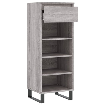 Berkfield Shoe Cabinet Grey Sonoma 40x36x105 cm Engineered Wood