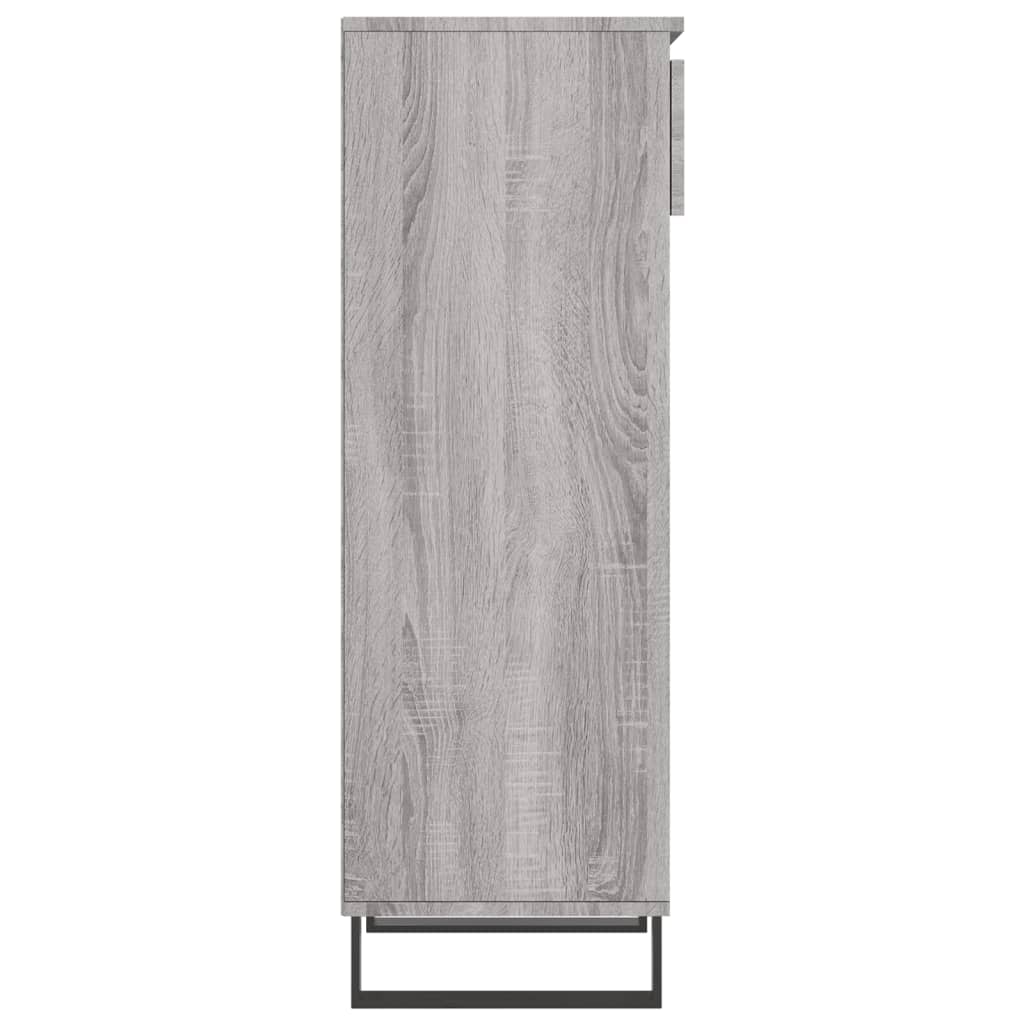 Berkfield Shoe Cabinet Grey Sonoma 40x36x105 cm Engineered Wood