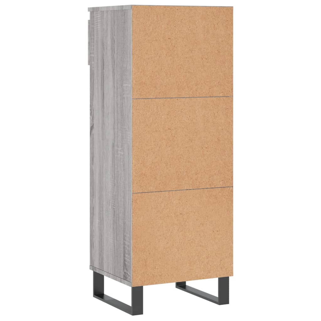 Berkfield Shoe Cabinet Grey Sonoma 40x36x105 cm Engineered Wood