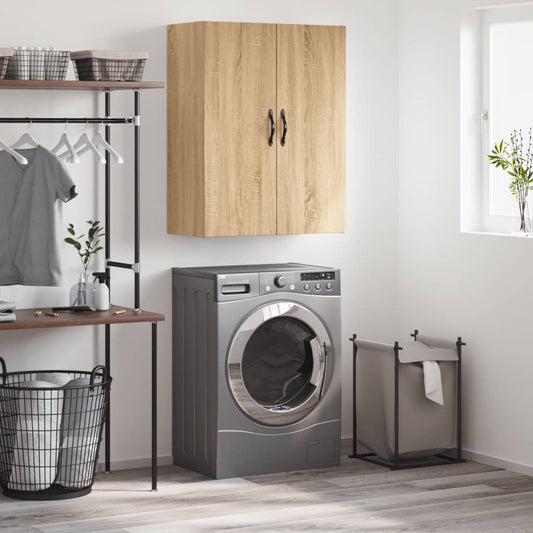 Berkfield Wall Mounted Cabinet Sonoma Oak 69.5x34x90 cm Engineered Wood