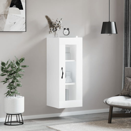 Berkfield Wall Mounted Cabinet White 34.5x34x90 cm