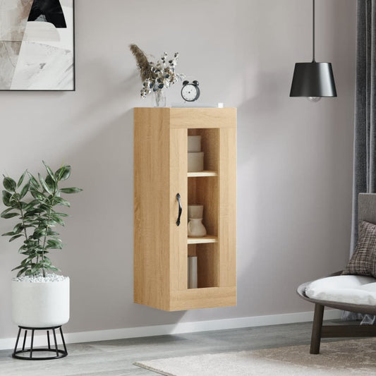 Berkfield Wall Mounted Cabinet Sonoma Oak 34.5x34x90 cm