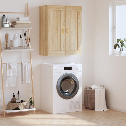 Berkfield Wall Mounted Cabinet Sonoma Oak 69.5x34x90 cm Engineered Wood