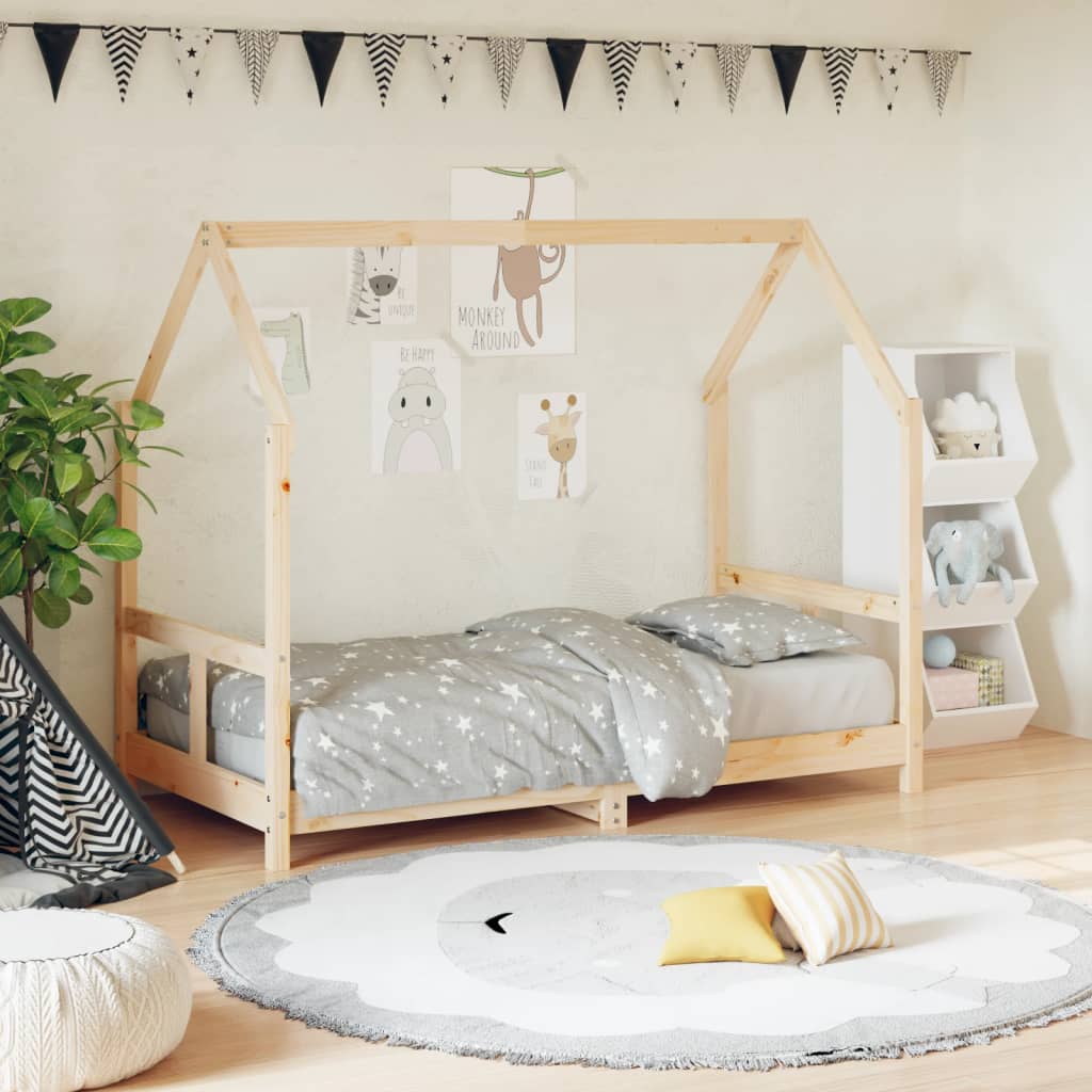 Berkfield Kids Bed Frame 80x160 cm Solid Wood Pine