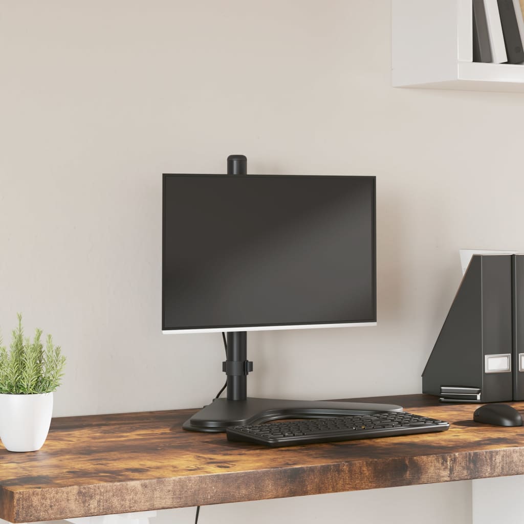 Berkfield Monitor Mount Black Steel VESA 75/100 mm