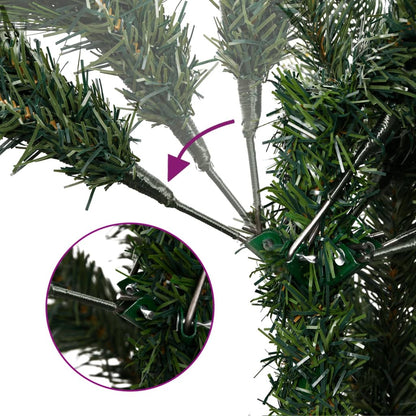 Berkfield Artificial Hinged Christmas Tree with Cones and Berries 180 cm