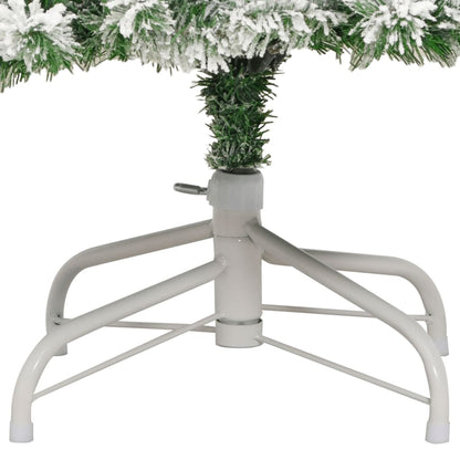 Berkfield Artificial Hinged Christmas Tree with Flocked Snow 180 cm