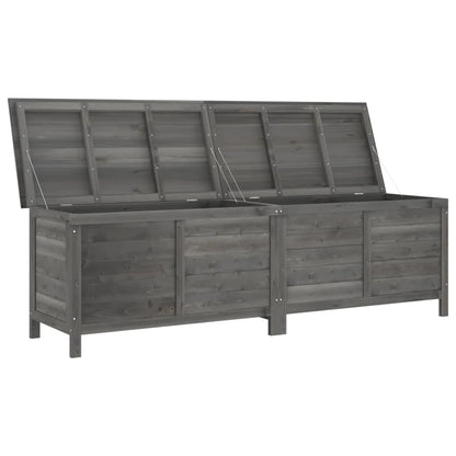 Berkfield Garden Storage Box Anthracite 198.5x50x56.5 cm Solid Wood Fir