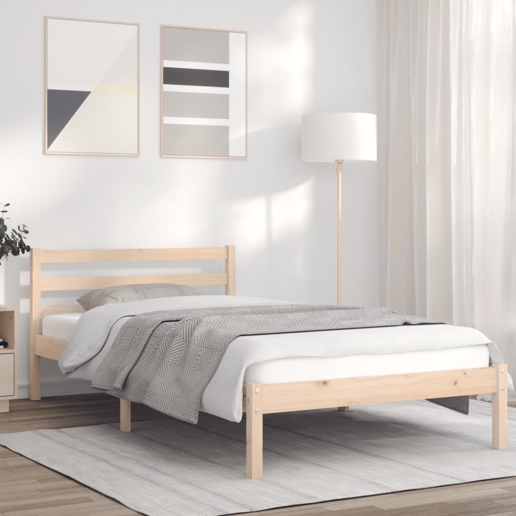 Berkfield Bed Frame 90x200 cm Solid Wood Pine