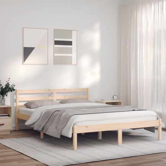 Berkfield Bed Frame 120x200 cm Solid Wood Pine