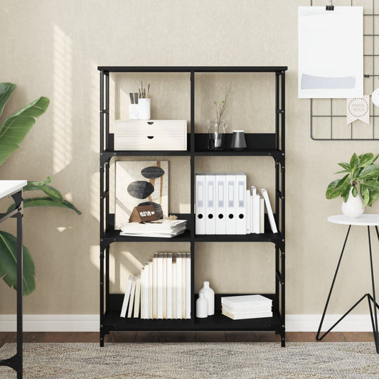 Berkfield Bookshelf Black 78.5x33x117.5 cm Engineered Wood