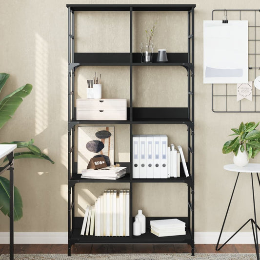 Berkfield Bookshelf Black 78.5x33x153 cm Engineered Wood