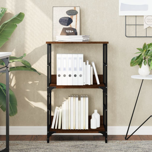 Berkfield Bookshelf Brown Oak 50x33x82 cm Engineered Wood